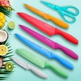 thumbnail image 4 of Tomodachi Jewels 13-Piece Knife Set with 6 Matching Blade Guards and Kitchen Shears, 4 of 5