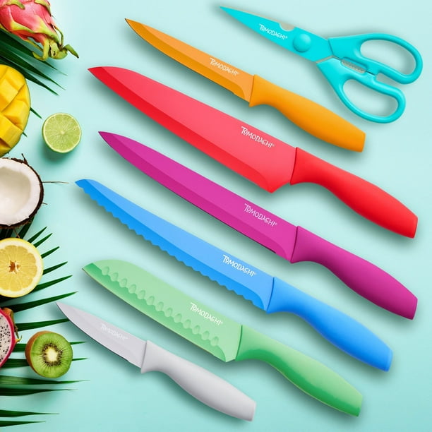 Tomodachi Jewels 13-Piece Knife Set with 6 Matching Blade Guards