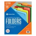 thumbnail image 1 of Member's Mark Two-Tone Color File Folders, Letter, 1/3-Cut, Assorted, 100/BX, 1 of 4