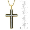 thumbnail image 3 of 0.46 CT. T.W. Round Cut Diamond Cross Pendant Necklace in 14k Gold, 3 of 5