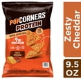 thumbnail image 3 of PopCorners Protein Popped Rice and Pea Snacks, Zesty Cheddar, 9.5 oz., 3 of 7