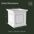 thumbnail image 5 of Mayne Cranbrook Square Planter, Choose Size, 5 of 10