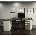 thumbnail image 4 of Bestar Prestige + OfficePro 99000 3-Drawer L-Shaped Desk, 4 of 7