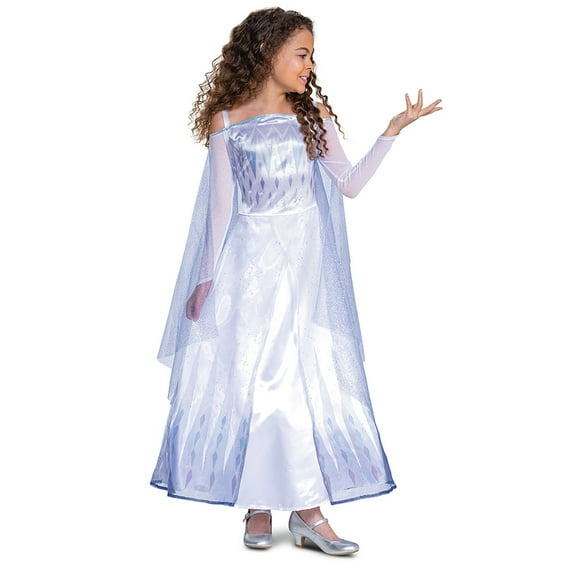 Disney Frozen Snow Queen Elsa Kids Prestige Gown Costume
