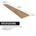 thumbnail image 13 of Select Surfaces Venice Waterproof AC5 Laminate Flooring 14 mm Thick 7.56 in. W x 47.60 in. L (14.99 sq. ft. / carton), 13 of 14