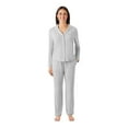 thumbnail image 1 of DreamMark Women's 2-Piece Notch Collar Pajama Set, 1 of 8