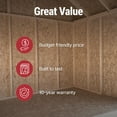 thumbnail image 12 of Handy Home Products Gable 10' x 16' Outdoor Wooden Shed, Choose Installation, 12 of 15