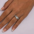thumbnail image 4 of 0.50 CT. T.W. Round Cut Halo Diamond Ring & Band Set in 14K Gold, 4 of 6