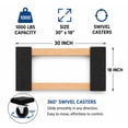 thumbnail image 3 of Simpli Magic 2-Pack Wooden Dolly, 1000 lb Capacity Each - Multi Purpose Platform Truck & Garage Moving Cart, 3 of 5