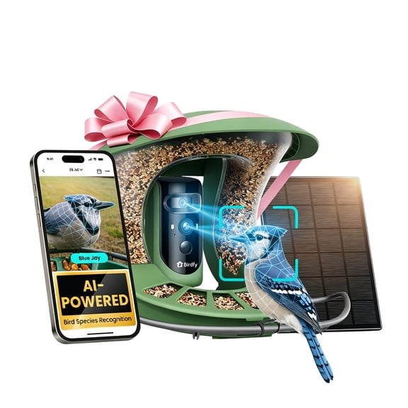 Birdfy Solar Powered Bird Feeder 2 Pro with AI Camera
