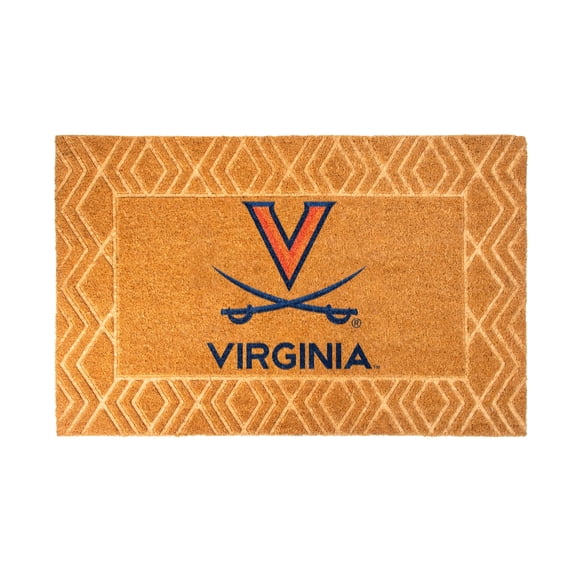 Logo Brands Virginia Cavaliers Coir Outdoor Mat