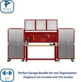 thumbnail image 2 of Seville Classics UltraHD® 6-Piece Steel Garage Cabinet Storage Set With Height Adjustable Workbench, 12 Feet Wide, 2 of 17