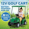 thumbnail image 2 of Kid Trax 12V Golf Cart Ride-On with Golf Accessories, 2 of 10