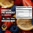 thumbnail image 2 of RAW Essentials Pre workout Powder Triple Flavor, 1.33 lbs., 2 of 8