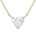 thumbnail image 1 of 1.00 CT.T.W. Heart Cut Lab Created Diamond Solitaire Necklace in 14K Gold, 1 of 4