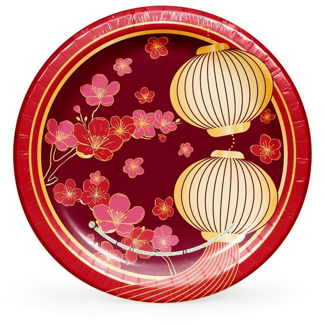 Artstyle Lunar New Year Paper Plates, 10", 85 ct.