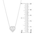thumbnail image 8 of 0.75 C.T. TW Round Cut Heart Shaped Halo Diamond Necklace in 14K Gold, 8 of 8