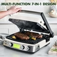 thumbnail image 4 of GreenPan Elite 7-in-1 Multi-Function Contact Grill & Griddle, Ceramic Nonstick, Grill & Waffle Plates (Choose Color), 4 of 9