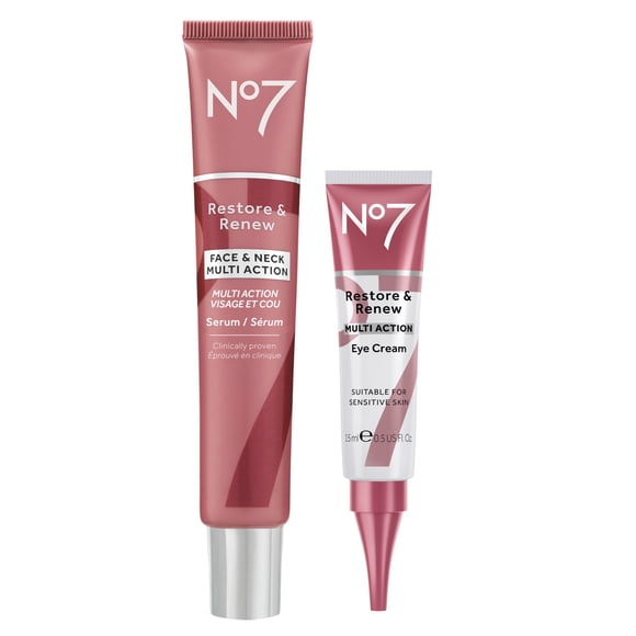 No7 Restore & Renew Eye Cream + Face & Neck Serum Pack