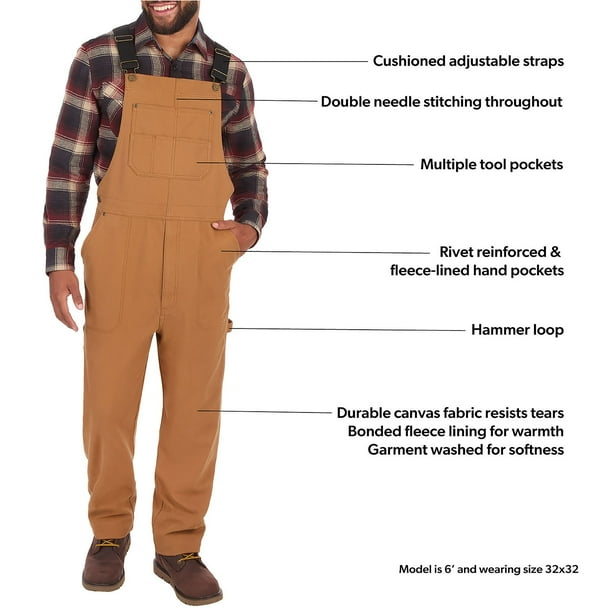 Coleman Men's Fleece Lined Bib Overall - Samsclub.com