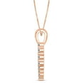 thumbnail image 2 of Diamond Heart Pendant in 14K Rose Gold, 2 of 8