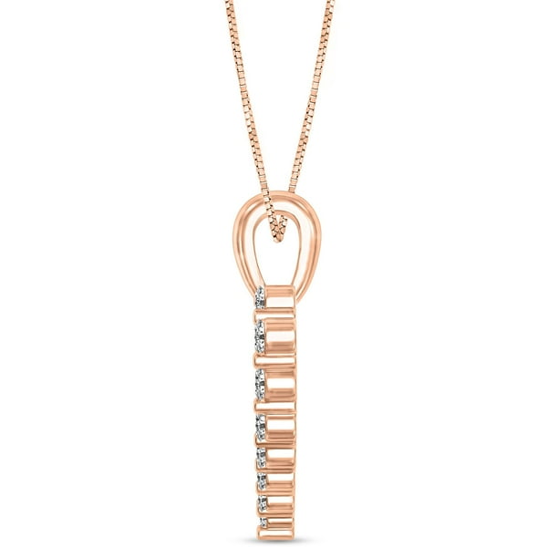 Diamond Heart Pendant in 14K Rose Gold - Samsclub.com