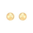 thumbnail image 4 of Diamond Cut Ball Stud  and Hoop Earring Set in 14K Gold, 4 of 13