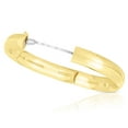 thumbnail image 2 of High Polished Hollow Bangle Bracelet in 14K Gold, 2 of 8