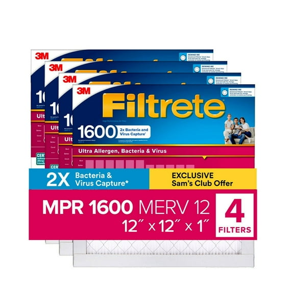 Filtrete Allergen Bacteria and Virus (4 pack)