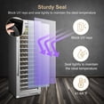 thumbnail image 5 of Lanbo 24 Inch 153 Bottle Wine Cooler Seamless Stainless Steel Door, 5 of 9