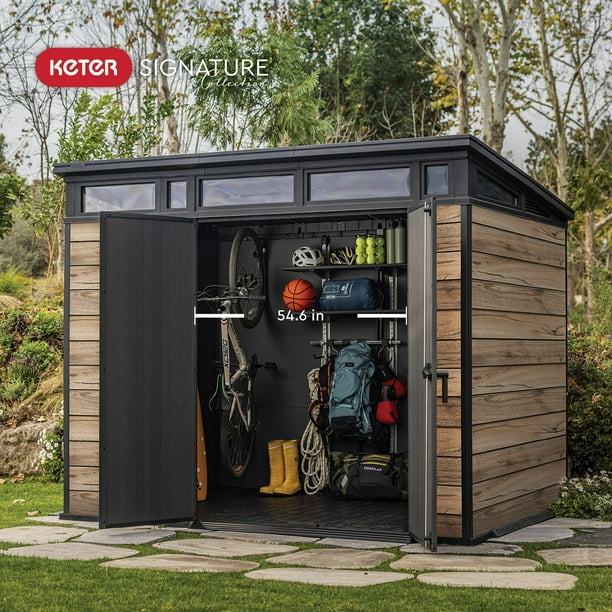 Keter 9' x 7' Signature Collection Resin Outdoor Shed - Samsclub.com