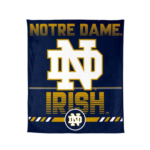 Logo Brands Notre Dame Fighting Irish 60"x70" Super Plush Blanket