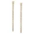thumbnail image 2 of 1.00 CT. T.W. Inside Out Diamond Hoop Earrings in 14K Gold, 2 of 4