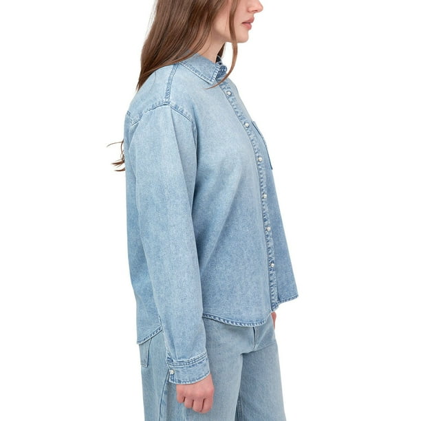 Seven7 Women's Denim Button Up - Samsclub.com