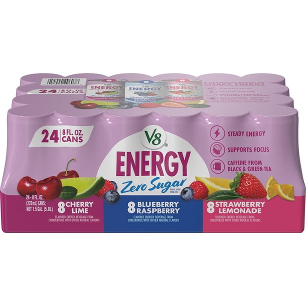 V8 Energy Zero Sugar Variety Pack, 8 fl. oz., 24 pk. - Samsclub.com