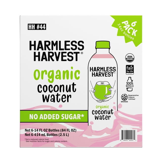 Harmless Harvest Organic Coconut Water 14 fl. oz., 6 pk.
