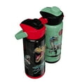 thumbnail image 2 of Zak Designs 20-oz. Stainless Steel Double Wall Beacon Straw Bottle for Kids, 2 pack, Choose Character, 2 of 7