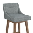 thumbnail image 17 of HH2 Home Upholstered Tapered Back Wood Adjustable Height Swivel Bar Stool, 17 of 20