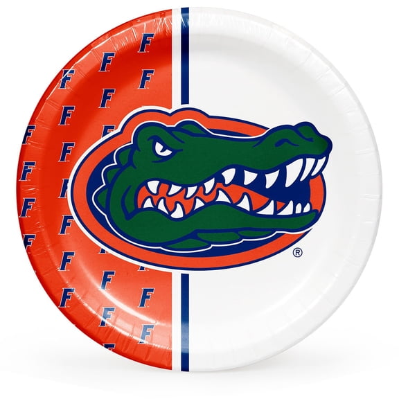 Collegiate Round Paper Plates, 10", 85 ct., Choose Your Team