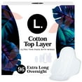 thumbnail image 1 of L. Ultra Thin Organic Cotton Overnight Pads with Wings, 96 ct., 1 of 6
