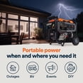 thumbnail image 5 of 12500/9700–Watt Generac GP9700e Tri-Fuel Generator with Adaptor Cord, 5 of 8