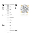 thumbnail image 4 of Lab Created Round Cut Diamond Stud Earrings, 4 of 5