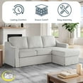 thumbnail image 4 of Serta Harvard Convertible Sectional Sofa, 4 of 9