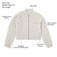 thumbnail image 9 of Member's Mark Women's Quilted Bomber Jacket, 9 of 11