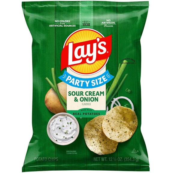 Lay's Sour Cream and Onion Potato Chips 12.5 oz.