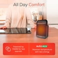 thumbnail image 4 of Lasko MyHeat 9" Tabletop Ceramic Space Heater with Tip-Over Switch, 4 of 10