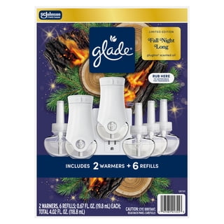 Glade PlugIns Scented Oil, Air Freshener, Fall Night Long, 2 Warmers + 6 Refills, 0.67 oz. Each