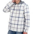 thumbnail image 4 of Aeropostale Men's Flannel Button-Down Hoodie, 4 of 11