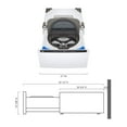 thumbnail image 4 of LG 1 cu. ft. 27 in. Laundry Pedestal with Slim DD Motor, 4 of 10
