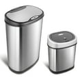 thumbnail image 1 of Nine Stars Sensor Trash Cans, Stainless Steel  13.2 gal./3.2 gal., 1 of 6